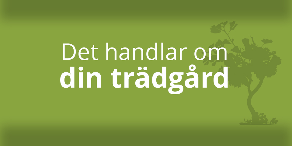 Det handlar om din trädgård